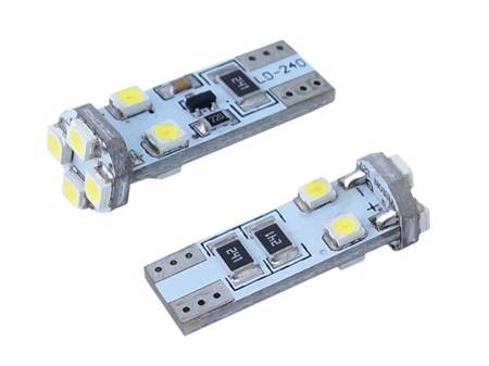 Żarówka VISION W5W (T10) 12V 8x 3528 SMD LED, CANBUS, biała, 1 szt.