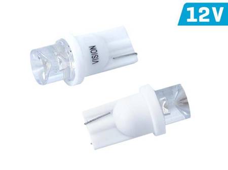 Żarówka VISION W5W (T10) LED 12V biała, wklęsła, 2 szt.