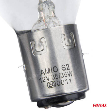 Żarówka halogenowa S2 12V 35/35W BA20d AMIO-03368