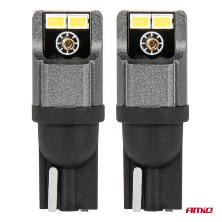 Żarówki LED CANBUS 3020 4SMD T10 W5W W10W 12V 24V AMIO-03717