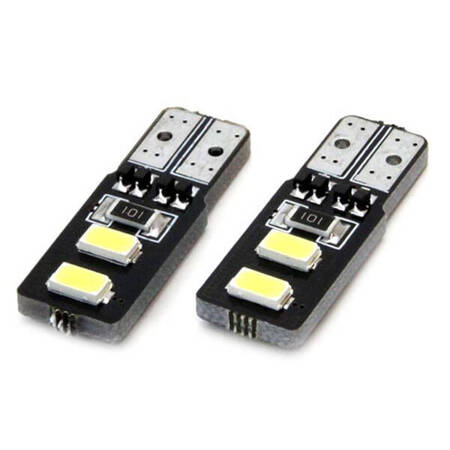 Żarówki LED CANBUS 4SMD 5730 T10 W5W White AMIO-01630