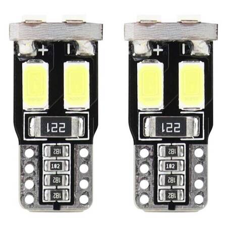 Żarówki LED CANBUS 6SMD 5730 T10 W5W White AMIO-01622