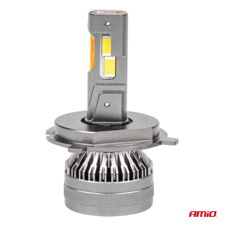 Żarówki samochodowe LED seria HP Full Canbus H4/H19 12V 24V 6500K AMIO-03673