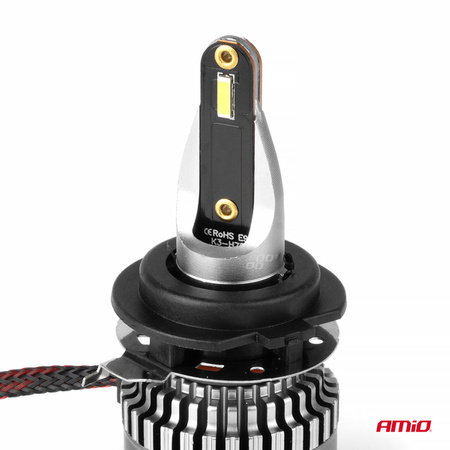 Żarówki samochodowe LED seria K3 H7-1 12V 6000K Canbus AMIO-03684