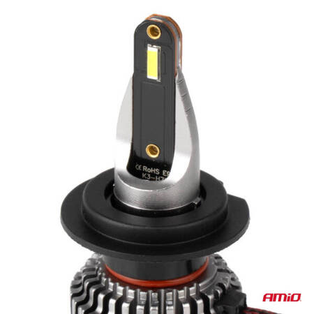 Żarówki samochodowe LED seria K3 H7/H18 12V 6000K Canbus AMIO-03683