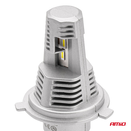 Żarówki samochodowe LED seria X1 H4/H19 6500K Canbus AMIO-02965