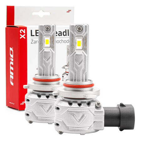 Żarówki samochodowe LED seria X2 HB3 9005/HIR1 9011/H10 6500K Canbus AMIO-02975