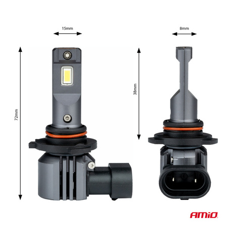 Żarówki samochodowe LED seria X4 Aviator HB3/HIR1 9011/H10 6500K Canbus AMIO-03766