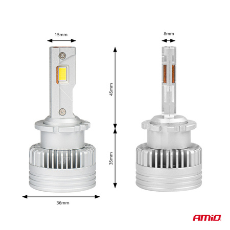 Żarówki żarniki LED seria D-Basic D2S D2R 6000K Canbus AMIO-03627