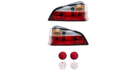 Zestaw Lamp Tylnych Crystal Red Clear PEUGEOT 106 1996-1998