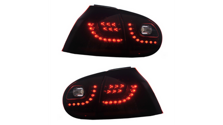 Zestaw Lamp Tylnych LED Dark Red VW GOLF V 2003-2008