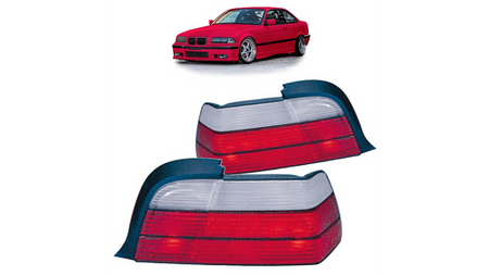 Zestaw Lamp Tylnych Red Clear  BMW 3 (E36) Coupe Cabrio 1991-1999