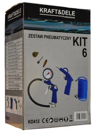 Zestaw Pneumatyczny 6 elementów KD412