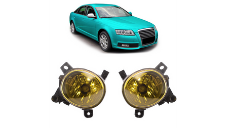 Zestaw lamp przeciwmgielnych Yellow AUDI A6 C6 Allroad A4 B8 Q5 SEAT EXEO VW PASSAT CC B6 2004-2011