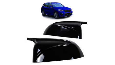 Zestaw osłon lusterek bocznych Gloss Black BMW X3 G01 X4 G02 X5 G05 X6 G06 X7 G07 2017-2020