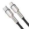 BASEUS Kabel USB-C do Lightning Baseus Cafule, PD, 20W, 100 cm czarny
