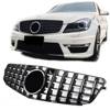 GRILL MERCEDES W204 07-14 PANAMERICANA CHROM LOGO