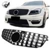 GRILL MERCEDES W204 07-14 PANAMERICANA CHROM LOGO