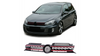 Grill sportowy Red Strip VW GOLF VI 2008-2012