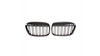 Grill sportowy pojedyncze żeberka Gloss Black BMW X1 F48 przed liftem 2015-2019