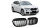 Grill sportowy pojedyncze żeberka Gloss Black BMW X1 F48 przed liftem 2015-2019