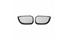 Grill sportowy pojedyncze żeberka Matt Black BMW 1 E81 E82 E87 E88 przed liftem 2004-2007