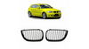 Grill sportowy pojedyncze żeberka Matt Black BMW 1 E81 E82 E87 E88 przed liftem 2004-2007