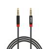 Kabel AUX MINI JACK 3,5mm oplot 100cm AMIO-03269