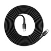 Kabel USB-C na USB-C PD Baseus Cafule PD 2.0, QC 3.0, 60W, 2m czarno-szary