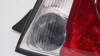 Lampa prawa klosz tyc red white do Fiat 500 07-15