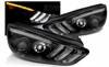 Lampy Ford Focus III mk3 15-18 black drl led dts