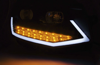 Lampy Przednie Vw T6 15- Black Tube Light Led Drl