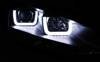 Lampy Vw Golf VII 7 12-17 u-type black led drl