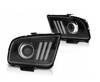 Lampy przednie Ford Mustang 04-09 tube light black