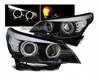 Lampy przednie reflektory BMW E60/E61 03-07 black