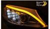 Lampy reflektory chrome led do Mercedes w205 14-18