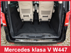 Nakładka na zderzak tylny Mercedes W447 V klasa (Stal)