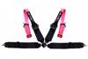 Pasy sportowe SLIDE Quick 4p 2"+3" Pink- Black