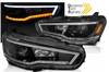 Reflektory Lampy  BLACK do MITSUBISHI LANCER 8 VIII 08-16