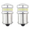 Żarówki LED CANBUS 3014 24SMD + 3030 6SMD BA15S P21W R10W R5W White 12V 24V AMIO-02448