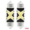 Żarówki LED CANBUS Festoon C5W 12SMD 2016 36mm White 12V 24V AMIO-04236