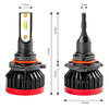 Żarówki samochodowe LED seria BF HB3 9005/HIR1 9011/H10 6000K Canbus AMIO-02246