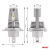 Żarówki samochodowe LED seria X1 H4/H19 6500K Canbus AMIO-02965